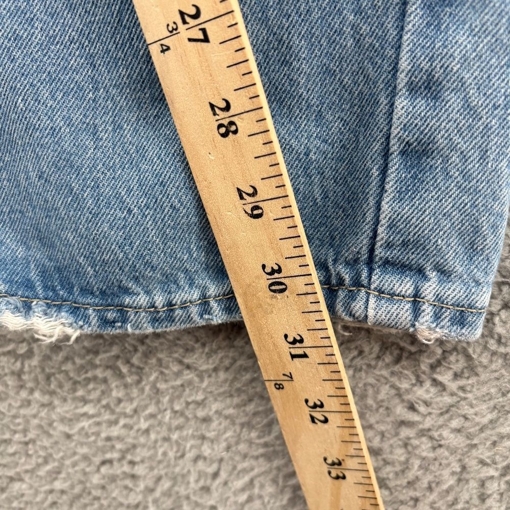 Levi’s 94 Baggy Jeans Size 26 Light Wash Distressed Straight Leg - Picture 10 of 15